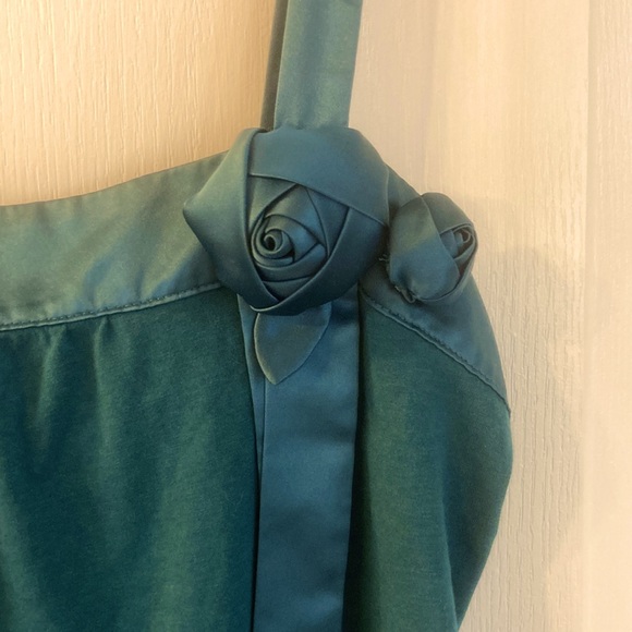 Forest Green Ann Taylor Loft Sleeveless Blouse - Picture 2 of 4